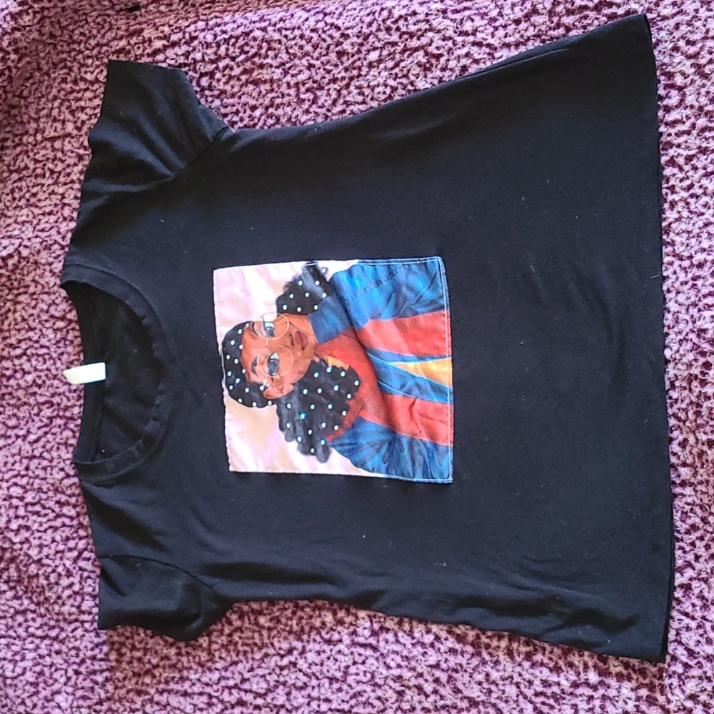 Ladies Black Short Sleeve Tshirt
